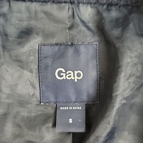 Gap wool blend double-breasted peacoat in blue Women's Size S - Picture 11 of 14